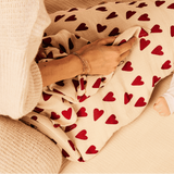 Couverture en double gaze - Coeur